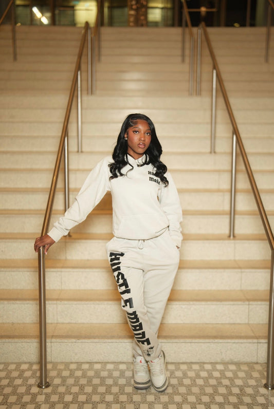 Hustle Made Premium Sweatsuit - Light Grey