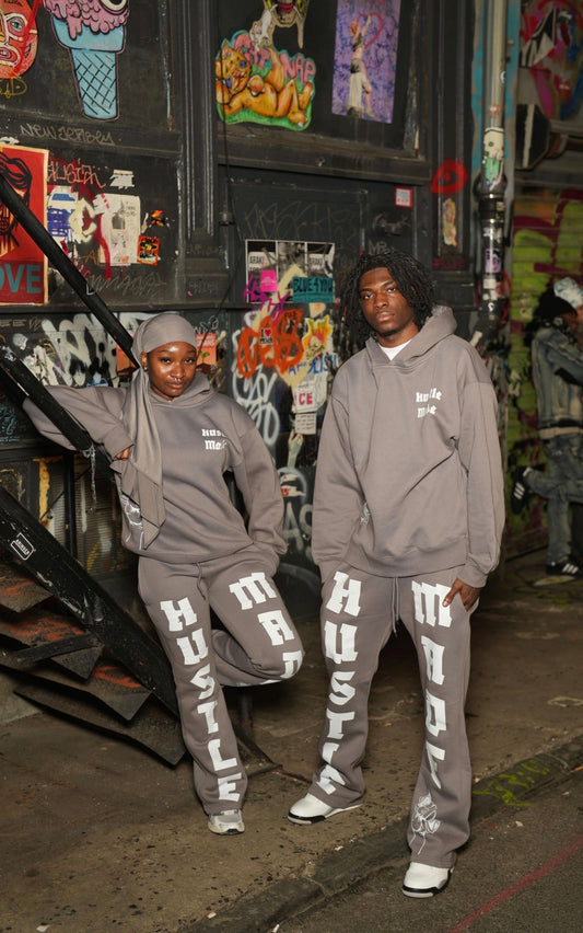 Hustle Made Essential Hoodie - Grey