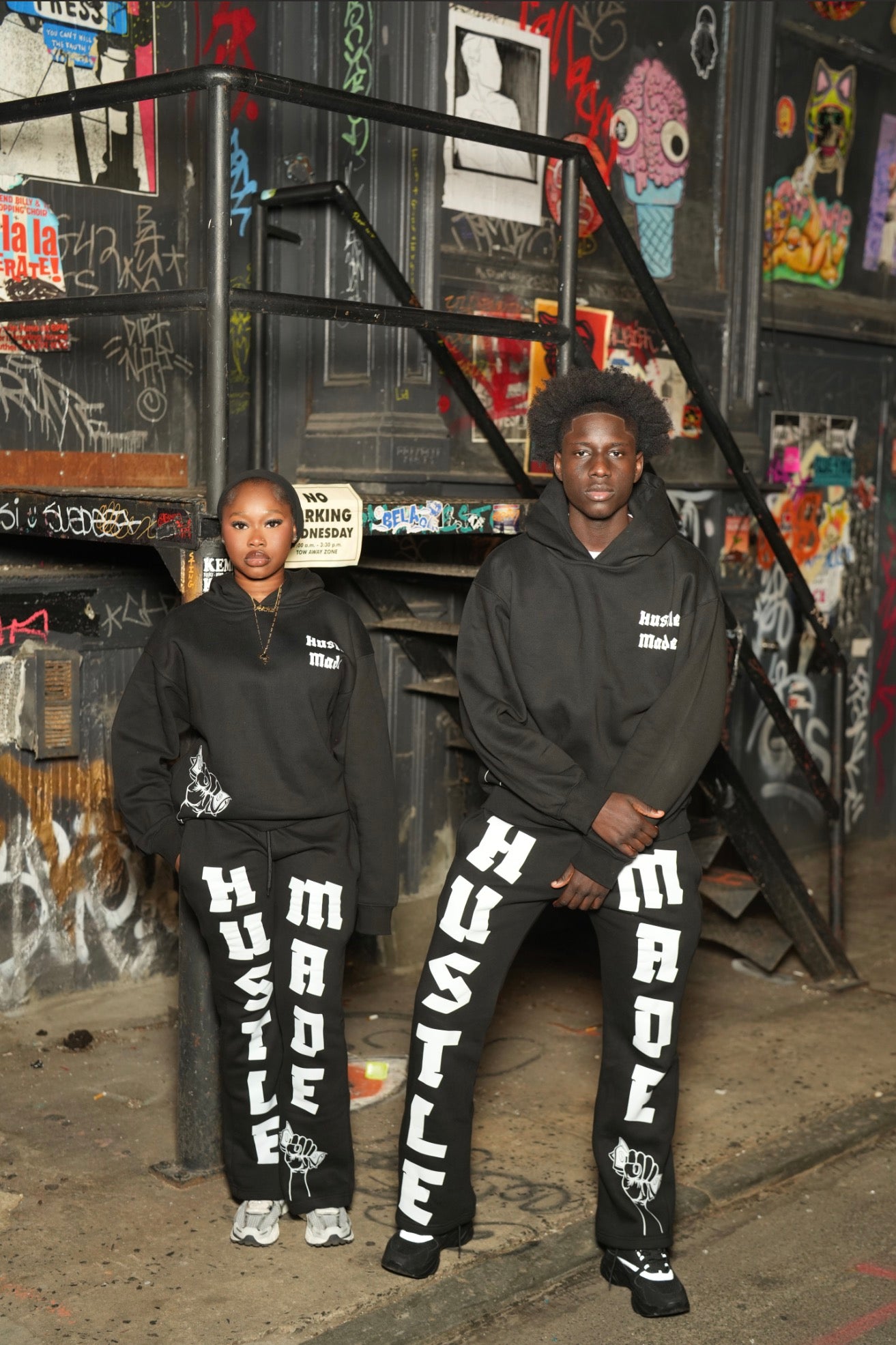 Hustle Made Essential Sweatsuit – Black