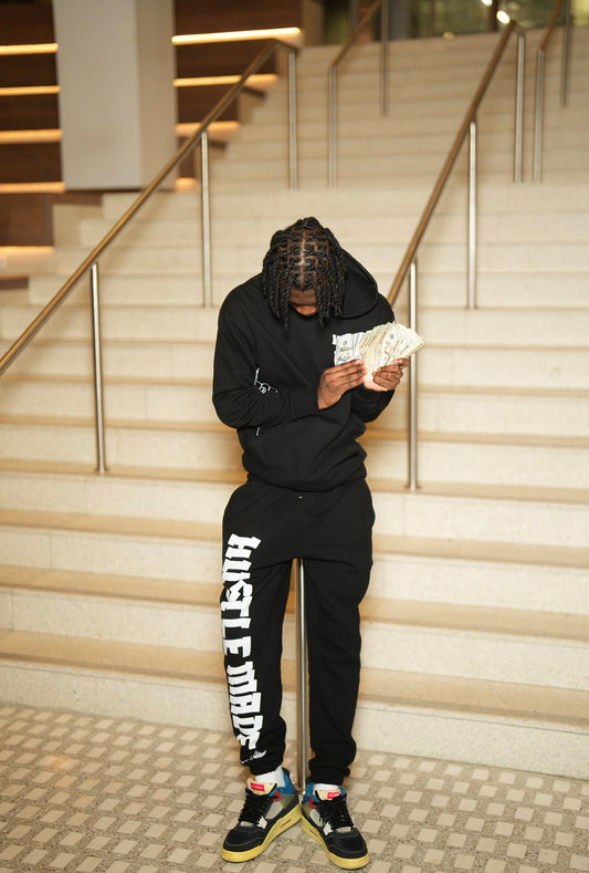 Hustle Made Premium Sweatsuit - Black